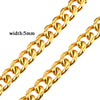 5MM/7MM Basic Punk Stainless Steel Chain Necklace For Women Men Cuban Figaro Braided Wheat Link Choker - Image 16