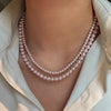 Pearl Bead Necklace in 6 mm 8 mm or 10 mm Sizes - Image 2