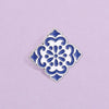 Blue White Mediterranean Enamel Pins Floral Ceramic Pattern Brooch Azulejo Tile Lapel Badge Jewelry Accessory Gifts For Friends - Image 6