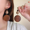 Vintage Maillard Coffee Tone Clip on Earrings for Non Pierced Retro Style Brown Resin Tiger Eye Stone Artistic Women Ears Clips - Image 20