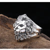 Qeenkiss Silver Ring for Men Father Vintage Adjustable Lion King Ring Jewelries Party Gift - Image 4