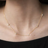 Silver Gold Starry Sky Spakle Star Linked CZ Zircon Choker Necklace Long Chains Women Wedding Jewelry Gift - Image 5