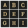 26 English Letter Brooches Gold Color Metal Letter Suit Shirt Collar Lapel Pin Simple Badge Jewelry Clothing Accessories - Image 1