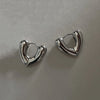 Smooth Star Zircon Hoop Earrings for Women Girls Metal Chunky Sun Rhinestone Ear Buckle Punk Y2K Jewelry - Image 15