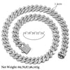 Iced Out Cuban Link Chain 14MM Prong Rhombus Diamond Cuban Chain Hip Hop Choker Necklaces Women Men Jewelry - Image 6