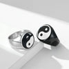 Tai Chi Yin Yang Symbol Ring Chinese Style Stainless Steel Signet Finger Ring for Men Punk Rock Jewerly Wedding Gift - Image 2