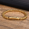 6.3mm Vintage Bracelets for Men, Double Layer Cuban Chain, Franco Foxtail Chain Bracelet, Retro Srainless Steel Wristband - Image 10