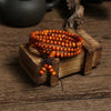 Natural Chinese Sandalwood 108 Prayer Beads Mala Bracelet Necklace 6mm Buddhist Buddha Rosary Elastic Wrist Jewelry Luck Amulet - Image 4