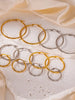 Gold Color Stainless Steel Hoop Earrings For Women Men Big/Small Circle Round Ear Jewelry Inoxidable - Image 5