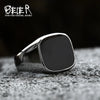 Beier Vintage 316L Stainless Steel Viking High Polished Mirror Ring Signet Jewelry For Men - Image 1
