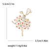Enamel Ballerina Brooches for Women Pearl Elf Pins Rhinestone Girls Banquet Party Backpack Gift Jewelry Accessories - Image 9