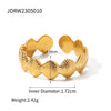 Twisted Link Chain Open Rings Stainless Steel Jewelry Gold Plated Adjustable Finger Rings For Women Party Gift - Image 18