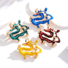 Year Gift Multi Style Multi Color Zodiac Dragon Design Brooch Men's Women's Pin Jewelry - Image 2
