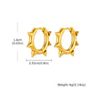 Creative Gothic Punk Rivet Heart Hoop Earrings, Stainless Steel Geometric Piercing Earrings, Unique Cool Jewelry for Party - Image 14