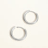 1 Pair Titanium Classic Hinged Huggie Hoops Minimalist 18G Platinum Plated Lightweight Earlobe Earrings - Image 6