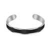Cuff Adjustable Bangles Unisex Stainless Steel Bracelet CN(Origin) - Image 9