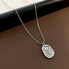 Textured Flower Pendant Necklace on Fine Chain - Image 18
