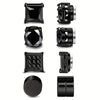 4 Pairs Stainless Steel Magnetic Stud Earrings, Cubic Zirconia Magnetic Non-piercing Ear Clip For Men - Image 5