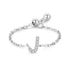 Silver 26 English Letters Adjustable Chain Finger Rings For Women Wedding Anniversary Jewelry - Image 30