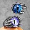 Devil Eye Men Ring 316L Stainless Steel Skull Rings Punk Rock Gothic Domineering Rider Creativity Jewelry Gift - Image 1