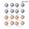 Imitation Pearl Double Head Brooch Pin Waist Clip Set - Image 13