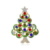 Christmas Sparkling Crystal Botanical Brooch Rhinestone Pearl Christmas Tree Pin Men and Women Accessories Holiday Gift - Image 13