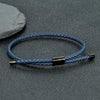 Classic Men Jewelry 3mm Orange Braided Leather Bracelet Simple Adjustable Charm Bracelet for Men Women Gifts - Image 2