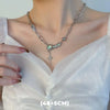 Hip Hop Zircon Star Double Layer Necklace For Men Women Charm Titanium Steel Pendant Chain Unisex Jewelry - Image 8