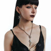 Gothic Stainless Steel Hoops Spike Piercing Long Dangle Earrings Handmade Punk y2k Chainmail Rivet Drop Earrings Rock Jewelry - Image 4