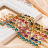 8mm Crystal Colorful Claw Setting Necklace For Women Winter Sweater Choker Accessory Diiamond Jewelry - Image 5