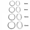 3pair/set Simple Twist Circle Round Hoop Earrings for Women Stainless Steel Huggie Ear Buckle Statement Jewelry - Image 7