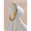 Stainless Steel Bracelet with Crystal Accents in Gold-Tone or Silver-Tone - Image 5