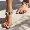Luxury Leaf Shape Rhinestone Anklet Chain for Woman Jewelry Sexy Sparkling Crystal Hand Accessories Exotic Halloween Costumes