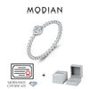 Bezel Setting Ring Silver Beads Stackable Finger Rings For Women Lab Diamond Jewelry - Image 7