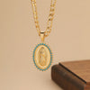 Personalized Colorful Zircon Necklace Design, Light, And Versatile, Madonna Necklace - Image 6
