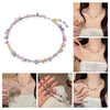Colorful Ladies Necklace Rainbow Crystal Zirconia Beaded Necklace Adjustable Chain Bohemian Starry Sky Pendant For Women - Image 4