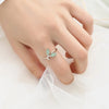 Silver Foliage Adjustable Rings For Women Girls Wedding Quality Jewelry Accessories Jewellery - Image 3