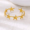 Stainless Steel Bracelet For Women Men Aesthetic Flower Leaf Bangle Opening Gold Color Geometric Bangles Bracelets Jewelry - Image 24