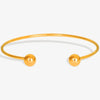 1pc Classic Stainless Steel Brief Metal Texture Bangle Terror Eyes Metallic Ball Opening Adjustable Bangles For Women Gift - Image 8