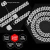 14mm Iced Out Prong Cuban Link Chain Necklace for Men Women 2 Row Rhinestone Paved Miami Rhombus Hip Hop Jewelry - Image 5