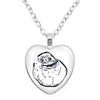 Rage Comic Necklace Derp Face Trollface Funny Meme Cartoon Glass Heart Shape Pendant Chain Necklace Charm Jewelry Collect Gift - Image 25