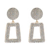 Colorful Crystal Stone Drop Dangle Earrings for Women Geomerry Alloy Metal Wedding Jewelry 9442 - Image 10