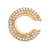 C Shaped Crystal Ear Cuff in Gold Tone and Silver Tone - Image 14