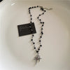 Stainless Steel Spiral Sun Glass Cross Pendant Necklace Layered Choker Star Charm Necklace Grunge Y2K Neck Jewelry For Men Women - Image 10