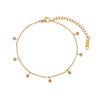 Stainless Steel Gold Plated Jewelry Wheat Texture Rope Chain Anklets Bracelets Foot Leg Jewelry For Women Ladies - Image 9