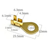20pcs M4 M5 M6 M8 Terminal Copper Ring Lugs Open Barrel Wire Crimp Connectors 4.2MM 5.2 6.2 8.2 10.2 for 0.5-4mm2 - Image 2