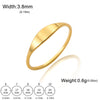 Cazador Stainless Steel Minimalist Women's Ring Gold Color Finger Rings Simple Jewelry Party Birthday Gift - Image 6