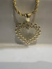 Gold Rope Chain Necklace Nugget Heart Pendant - Image 20