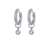 Crmya Cute Cubic Zirconia CZ Gold Silver Plated Hoop Drop Earrings For Women Dangle Earring Jewelry - Image 8