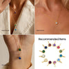 Colorful Birthstone Pendant Necklace in Gold-Tone or Silver-Tone - Image 3